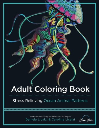 Dolphin Coloring Book: Stress-Relief Coloring Book for Grown-ups ,Adults [Book]
