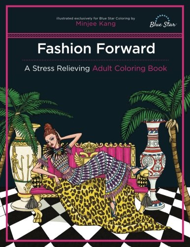 96 Pages Fashion Anti-stress Inky Treasure Adult Colouring Books