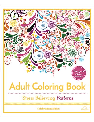 Adult Coloring Book: Stress Relieving Patterns, Mini Celebration