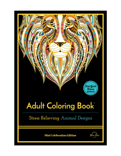 Adult Coloring Book: Stress Relieving Patterns: Blue Star Coloring