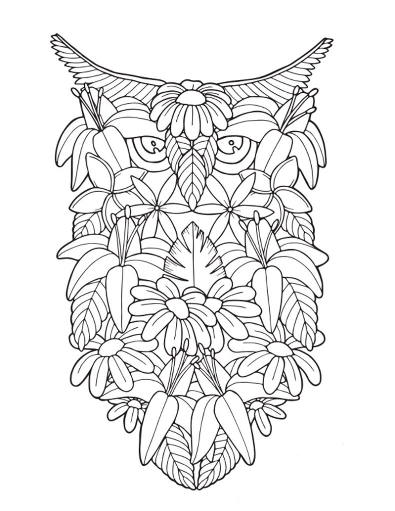 Adult Coloring Book Stress Relieving Tropical Travel Patterns